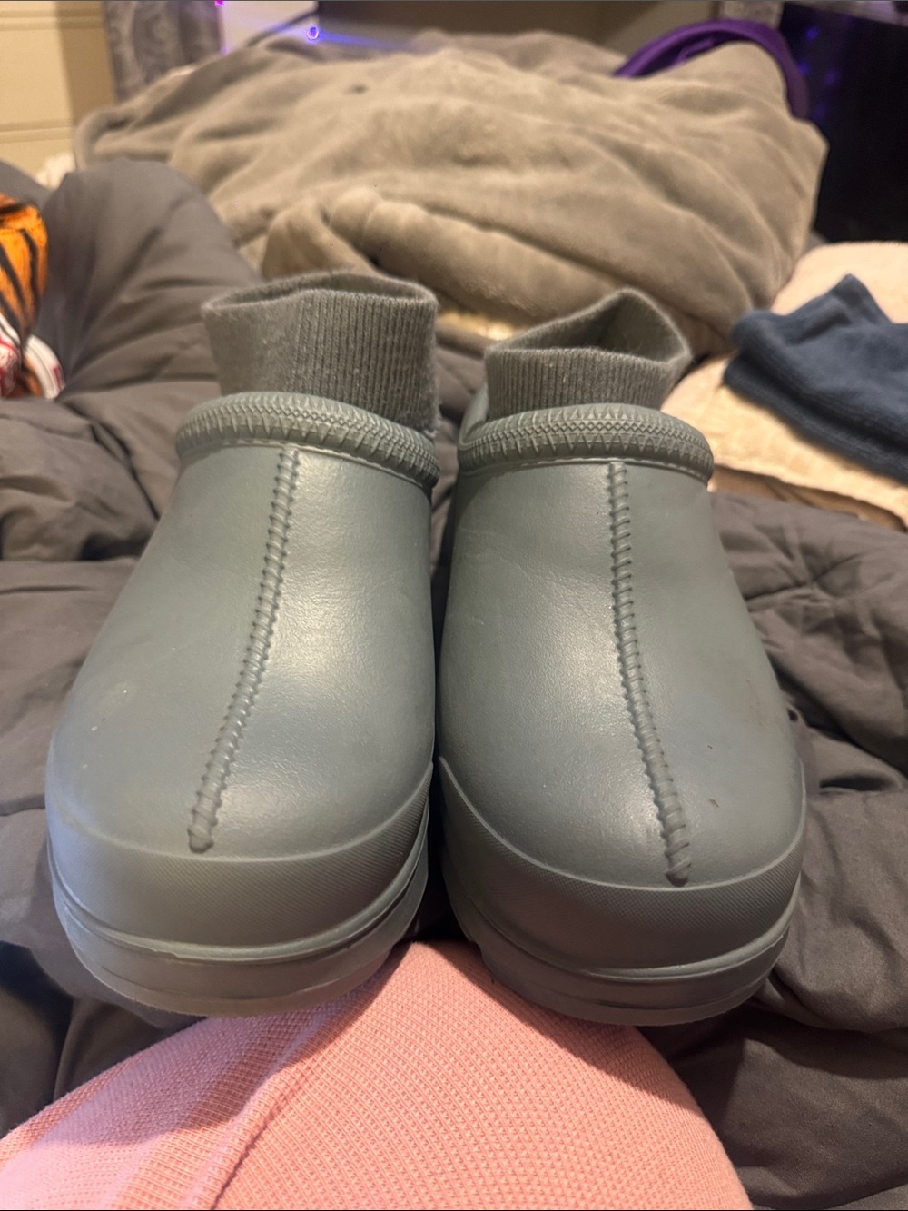 UGG Women's Slip-On Ankle Booties in Sage Green